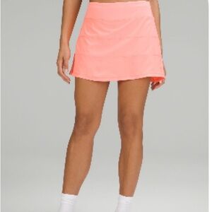 Lululemon Pace Rival Midrise skirt 4 long in sunshine (bright orange/peach)
